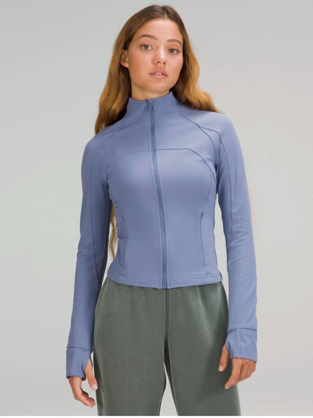 Lululemon Define Cropped Jacket Water Drop Size 12 NWOT